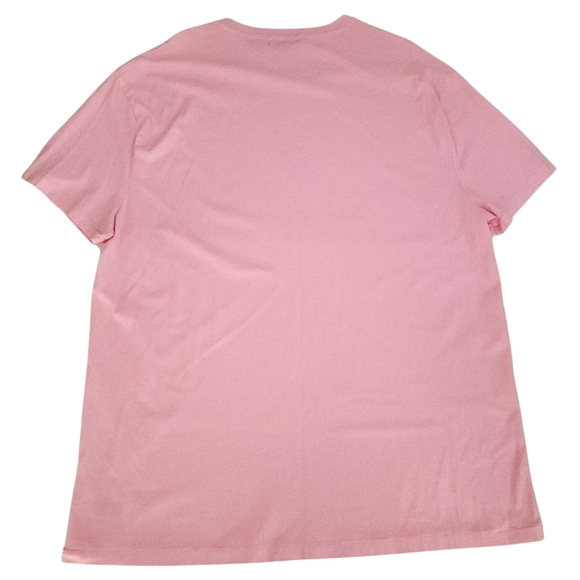 POLO RALPH LAUREN Pink Signature Logo T-Shirt classic fit XL - Picture 3 of 9